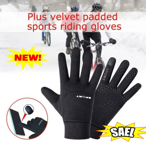 WATERPROOF THERMAL GRIP Outfield Field Player Sport Football Gloves