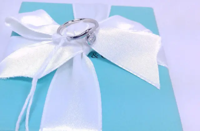 Tiffany & Co. Elsa Peretti Platinum Diamond Curved Band Ring .15 PT 950 Size  6 2