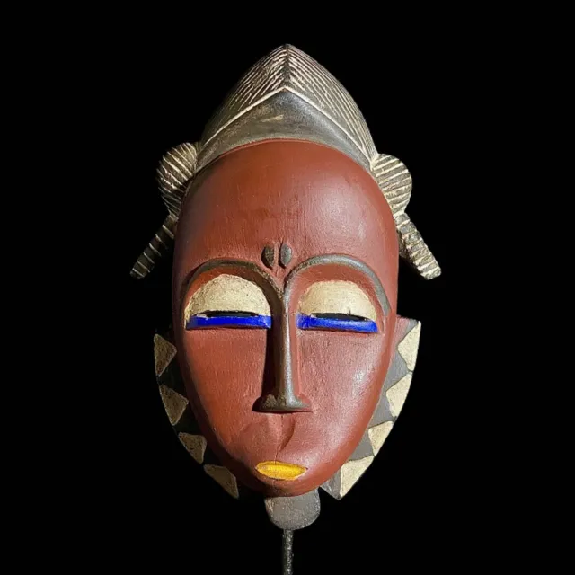 African Mask Wall Art Handmade Home Décor Guru Guro Mask Cote D'ivoire 7764