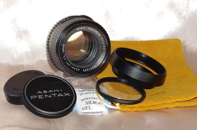 Objectif Pentax Super Takumar 35mm F/3.5 M42 - Grand Angle, Bouchons, Filtre, Housse TBE