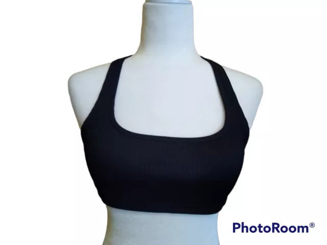 IVY SKY Black  Crop Top Dance Bra, Jazz, tap, for Girls, Size M 34D Cup