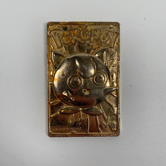 gold plated pokemon cards 1999 jigglypuff Nintendo 23K Trading Card #39 Poke  ThrowbackBuys Jigglypuff [Gold Plated] #39 Prices