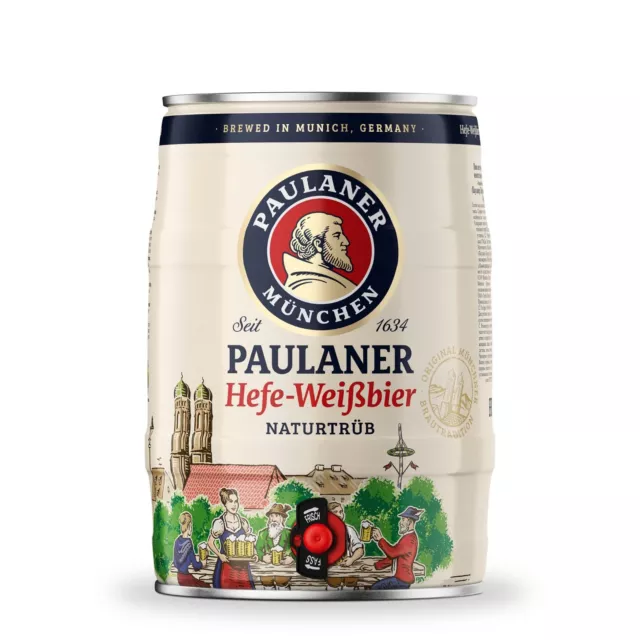 Fusto Birra Paulaner Weiss 5 Litri con spillatore