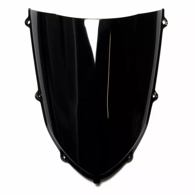 MPW Double Bubble Black Windshield Screen for Kawasaki Z 750 S 05-06