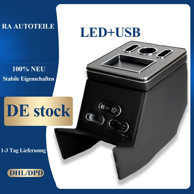 Boîte De Rangement Accoudoir Mercedes Classe V | Avec Ports USB | Pour V220 V250 V260 | W447