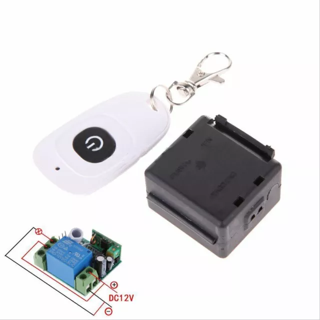 1CH DC12V 10A Wireless RF Remote Control Receiver Relay Module Switch 433MHz