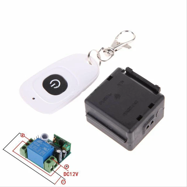 1CH DC12V 10A Wireless RF Remote Control Receiver Relay Module Switch 433MHz