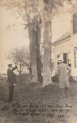 Antique POSTCARD c1924 John Coolidge Tree Gavel Cleveland Convention 19270