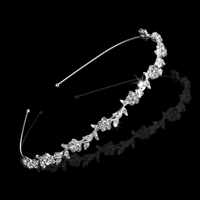 Bridal Flower Wedding Hair Comb Diamante Crystal Pearl Clip Slide Hairpiece Prom