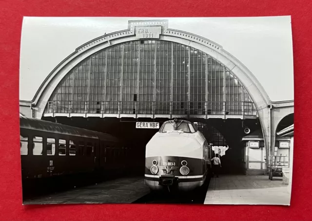 DDR Eisenbahn Foto 1981 KARLEX DR BR 175 003-3 am Hauptbahnhof Gera   ( 129748