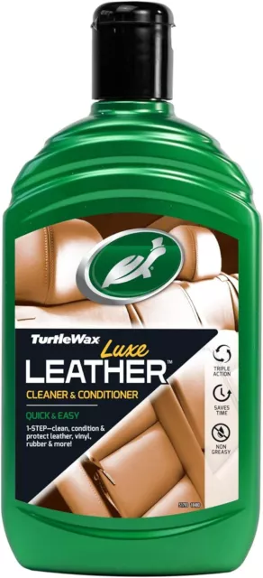 Turtle Wax Luxe Leather Car Seat Cleaner & Restorer 500ml, 51793 - Car Interior