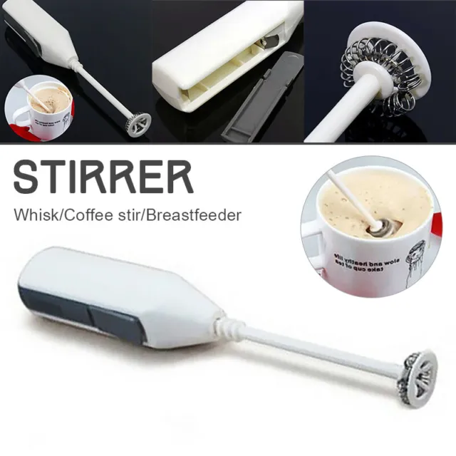 Handheld Milk Frother, Electric Hand Mixer DC 5V 20W USB Charging Flat  Bottom Design Powerful Torsion Motor For Home For Kitchen Pink