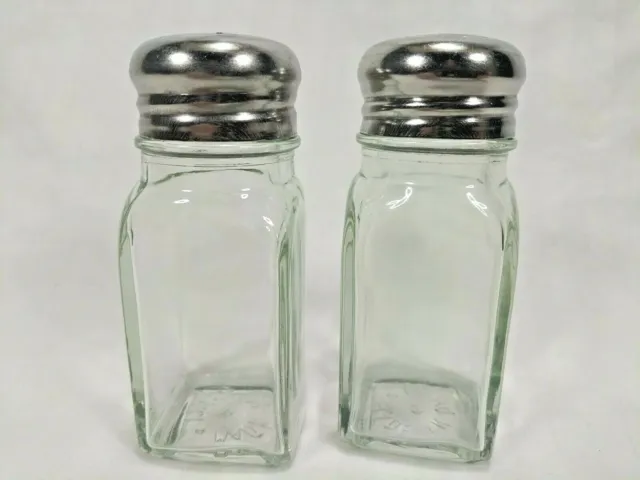 Salt And Pepper Shaker Pair Restaurant Diner Style Commercial Quality FREE SHIP