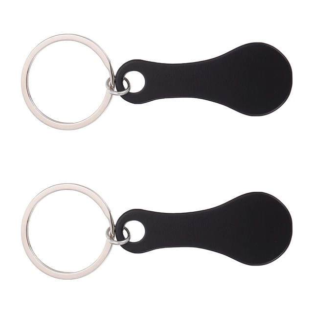 2 pz portachiavi carrello portatile trolley token moda portachiavi