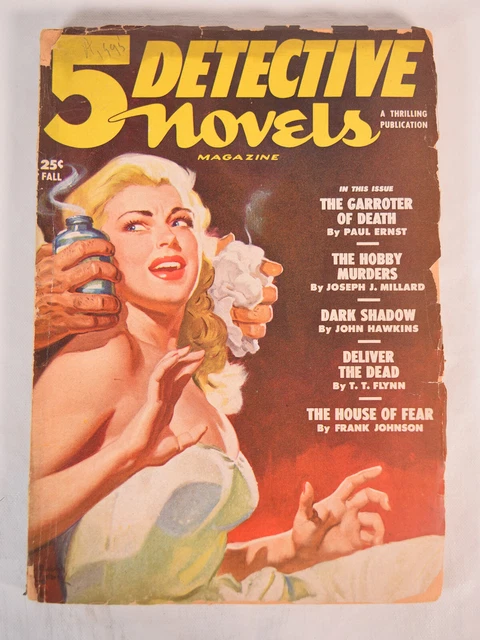 5 Detective Novels Magazine Vol 2 Thrilling 1950 GGA Poison Ether Pulp