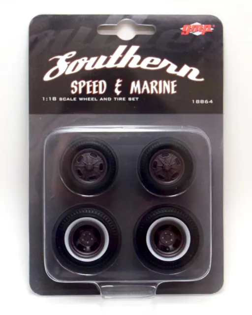 GMP 18864 1/18 Scale Southern Speed & Marine Altered Drag Wheel & Tire Set