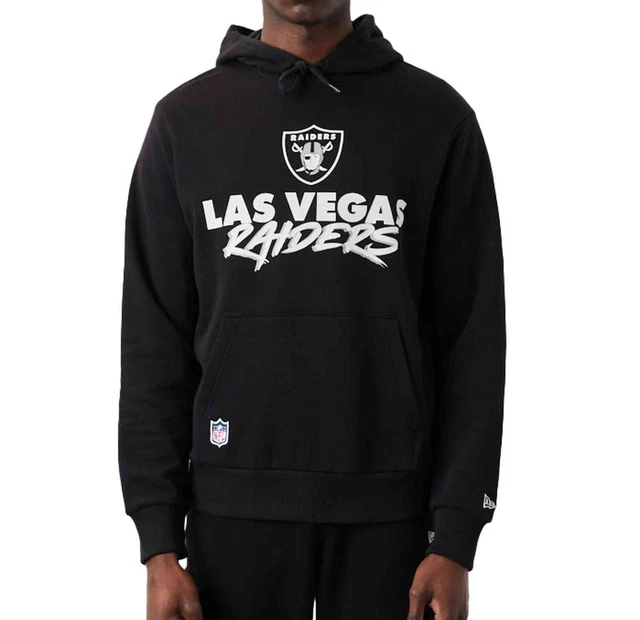 New Era - NFL Las Vegas Raiders Script Team Felpa con Cappuccio