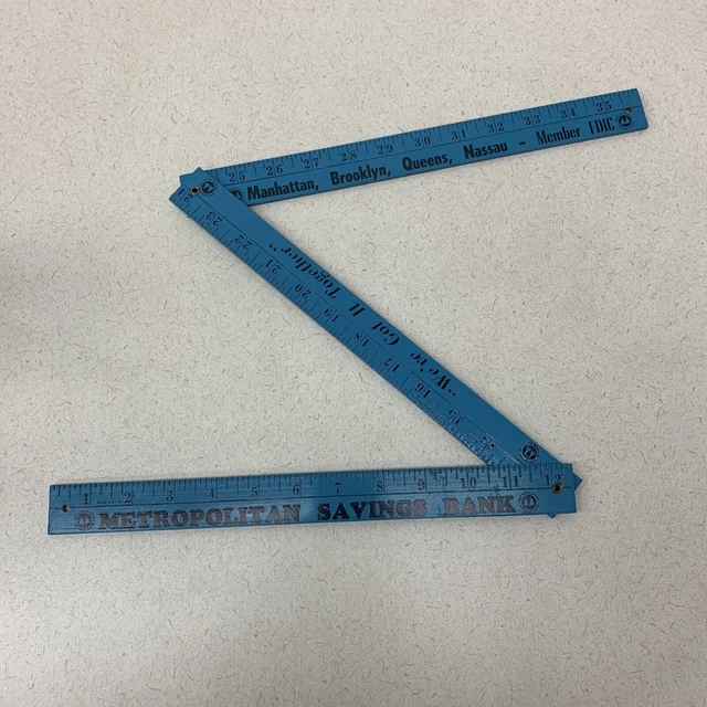VINTAGE ADVERTISING RULER NYC Metropolitan Savings Bank We’ve Got It ...