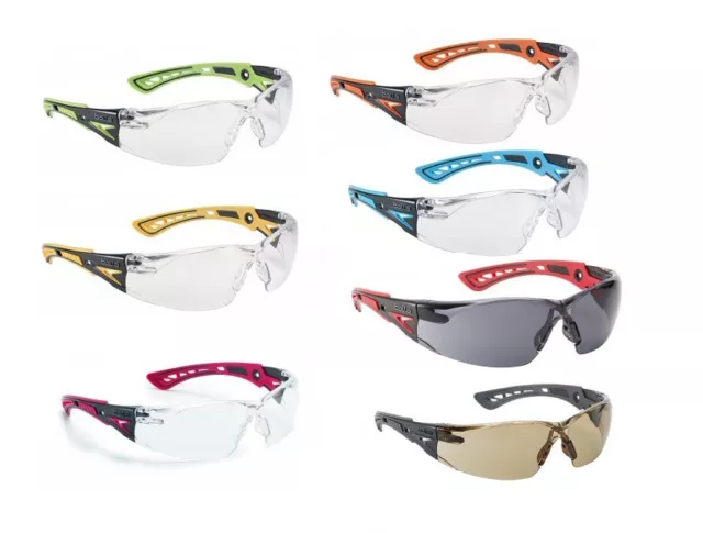 Bolle Rush + Plus Sécurité Lunettes Eye Protection - Divers Verres Couleurs 2,5