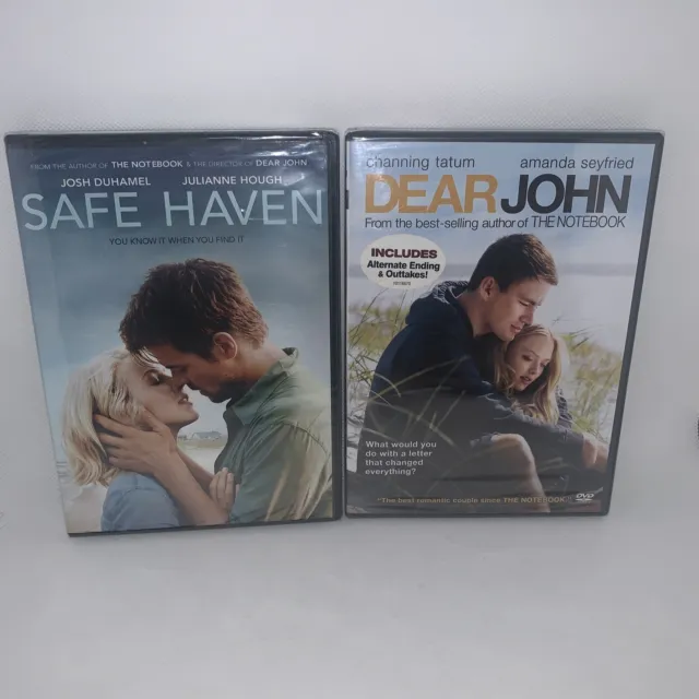 Nicholas Sparks Movies Based On Books DVD Dear John & Safe Haven - New/Sealed