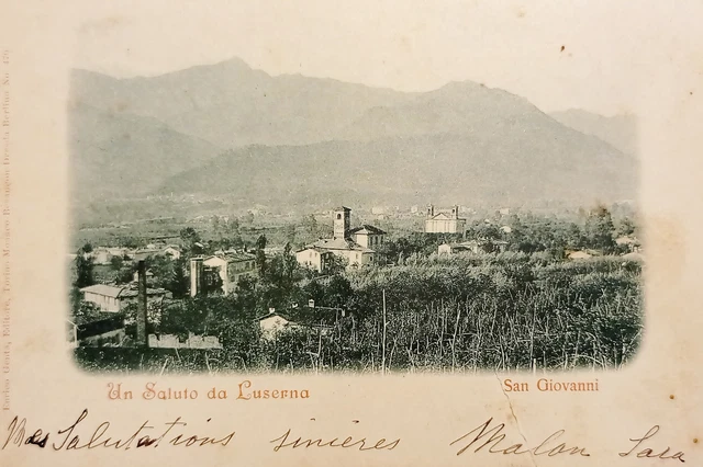 Cartolina - Un Saluto da Luserna - San Giovanni - 1902