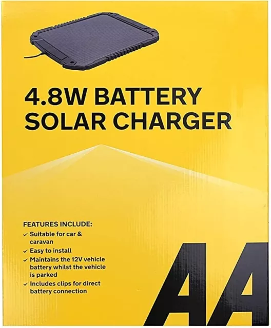 AA 12V CAR Solar Battery Charger 4.8W AA1432 For Vehicles And