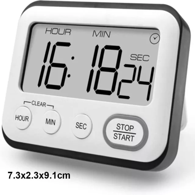Cronometro Timer digitale Sveglia Timer da cucina Conto alla rovescia manuale 2