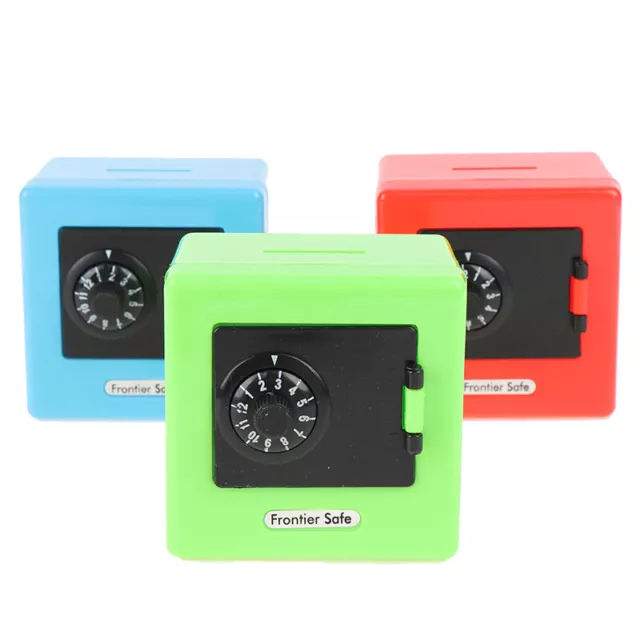 1PC Mini Money Boxes Combination Lock Money Coin Deposit Safe Box Piggy Ba~AY
