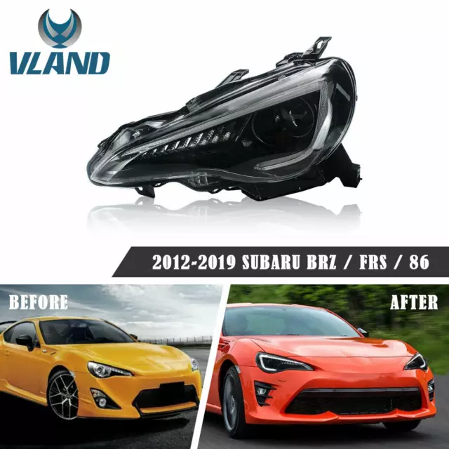 VLAND Fit For 2012-2019 Toyota 86 GT/SUBARU BRZ Sequential Indicator Headlights 3