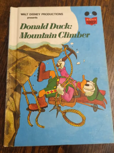 Vintage Walt Disney Productions presents Donald Duck mountain climber 1978