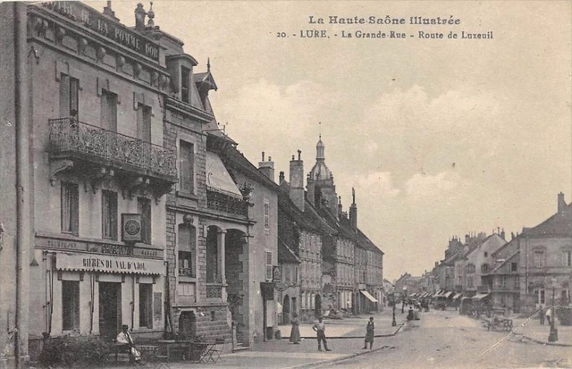 Cpa 70 Lue La Grande Rue Route De Luxeuil