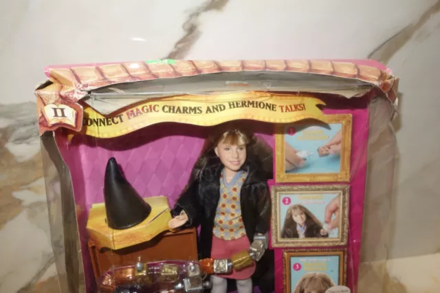 Magical Talking Hermione Doll Harry Potter Mattel 2002 55246 NEW Damaged Box 3