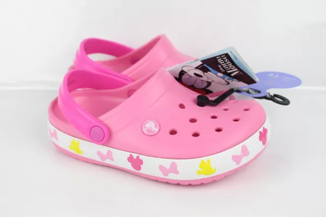 Kids Crocs Fun Lab Disney Minnie Mouse Lights Clog Pink 207077