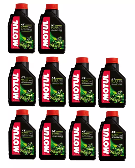 Motul 5100 10W-30 Motoröl synthetisch Bike Motorrad 4Takt 9Liter