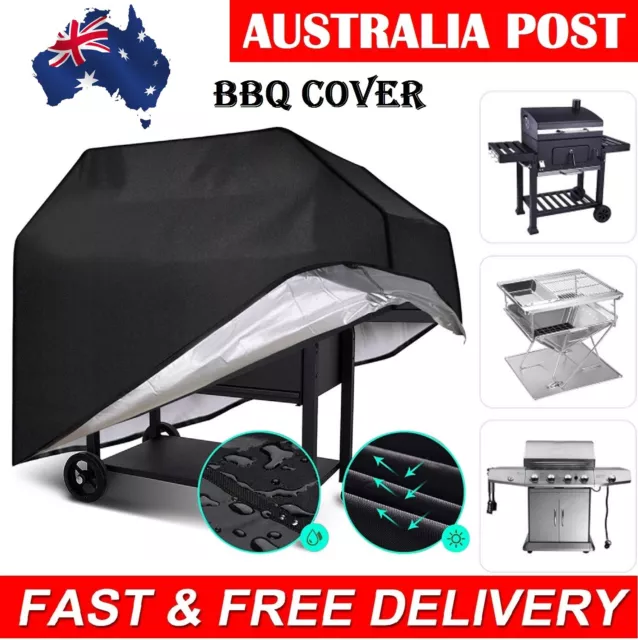 BBQ Barbeque Protector Heavy Dust Rain Gas Grill Outdoor Smoker Waterproof Cover