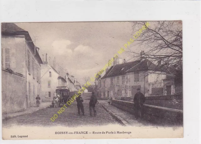 CPA 95700 Roissy IN France Road Paris IN Maubeuge Stagecoach Edit Legrand