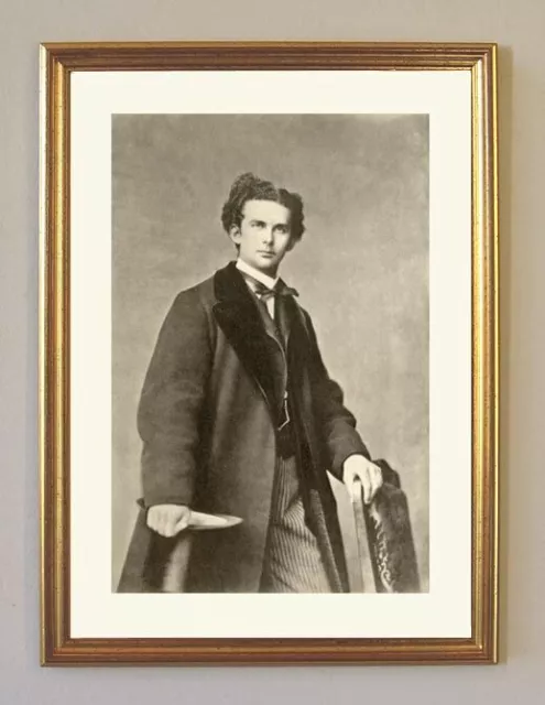 König Ludwig II. Photographie 1867 Albert Faksimile Ludwig & Sisi A3 23 Gerahmt