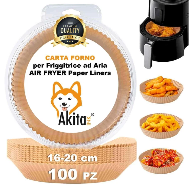 CARTA DA FORNO PER FRIGGITRICE AD ARIA 18 x 16 CM - 50-PZ – ONYXCOOKWARE IT