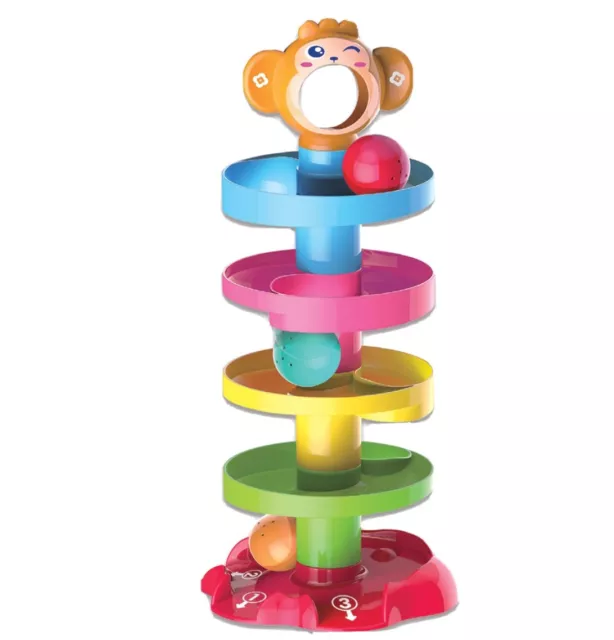 SOKA Drop and Go Ball Ramp 5 Layer Swirling Tower Baby Early Educational Toy