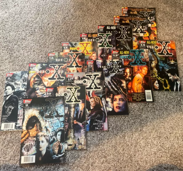Lot Of 15 The X-Files Comics #9-20 Comic Book 1995, Topps Some Duplicates