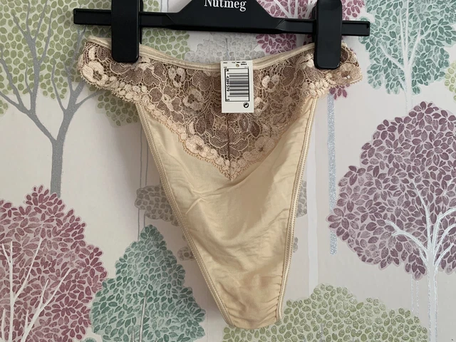 Mutandine donna vintage St Michael Knickers lingerie perizoma gamba alta