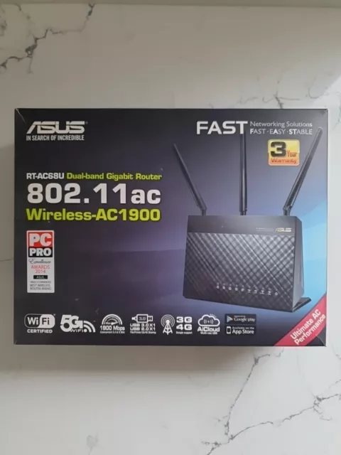 ASUS RT-AC68U AC1900 Dual-Band Gigabit Wireless Router