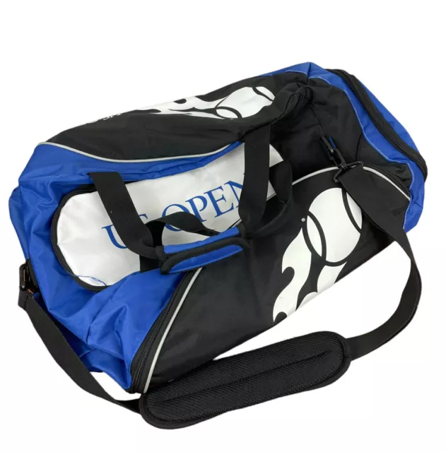 Wilson US Open Tennis Duffel Bag Black Blue Gym Bag