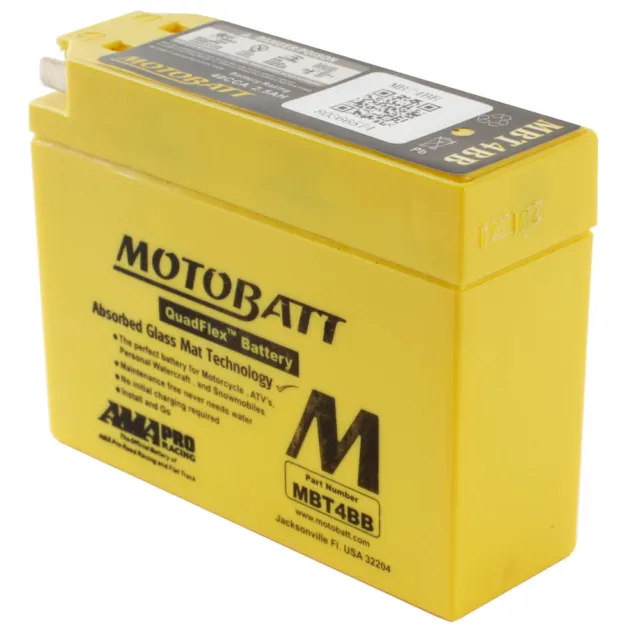 Motobatt Battery Quadflex AGM Battery - MBT4BB