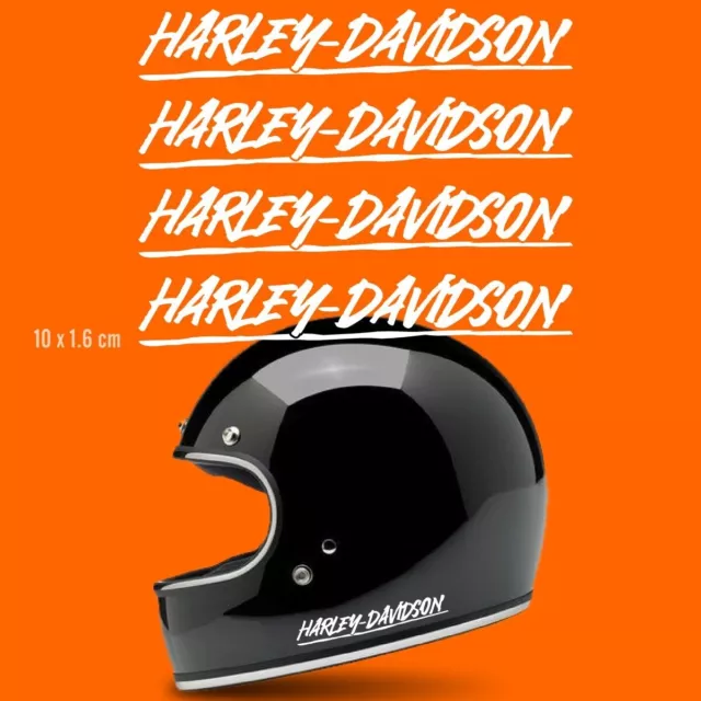 4 Harley-Davidson Stickers aufkleber Klebstoffe Motorradhelm decal vinyl