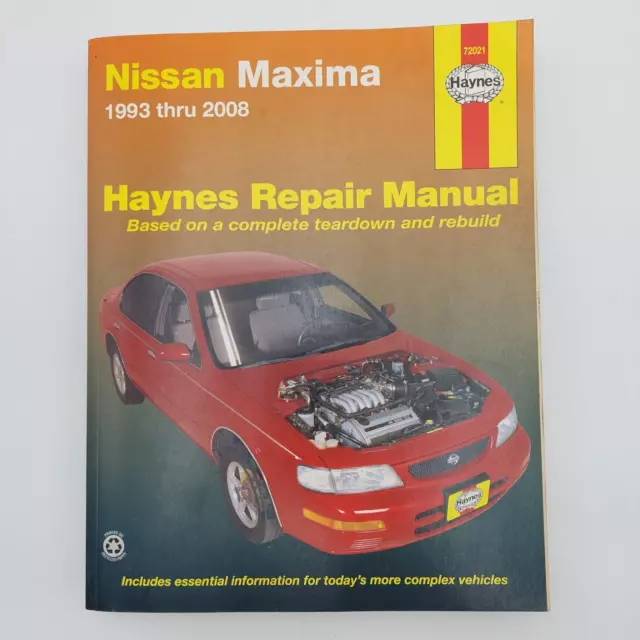 Nissan Maxima 1993 Thru 2008 Haynes Repair Manual 72021
