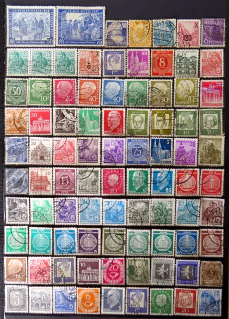 GERMANY BULK  | 1 Scan DEFINITIVE BUNDESPOST Stamps | Mixed Eras | USED | JUL73