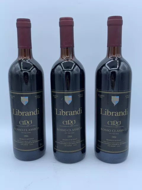 1 X Vino Librandi Ciro Rosso Classico DOC 1994 Dry Red Wine Italia ml 750 13%