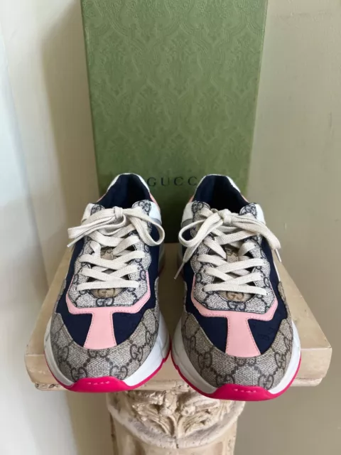 Women's GUCCI GG Rhyton Sneaker Size 40