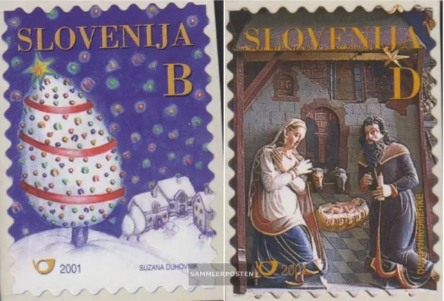 Slowenien 375-376 (kompl.Ausg.) postfrisch 2001 Weihnachten